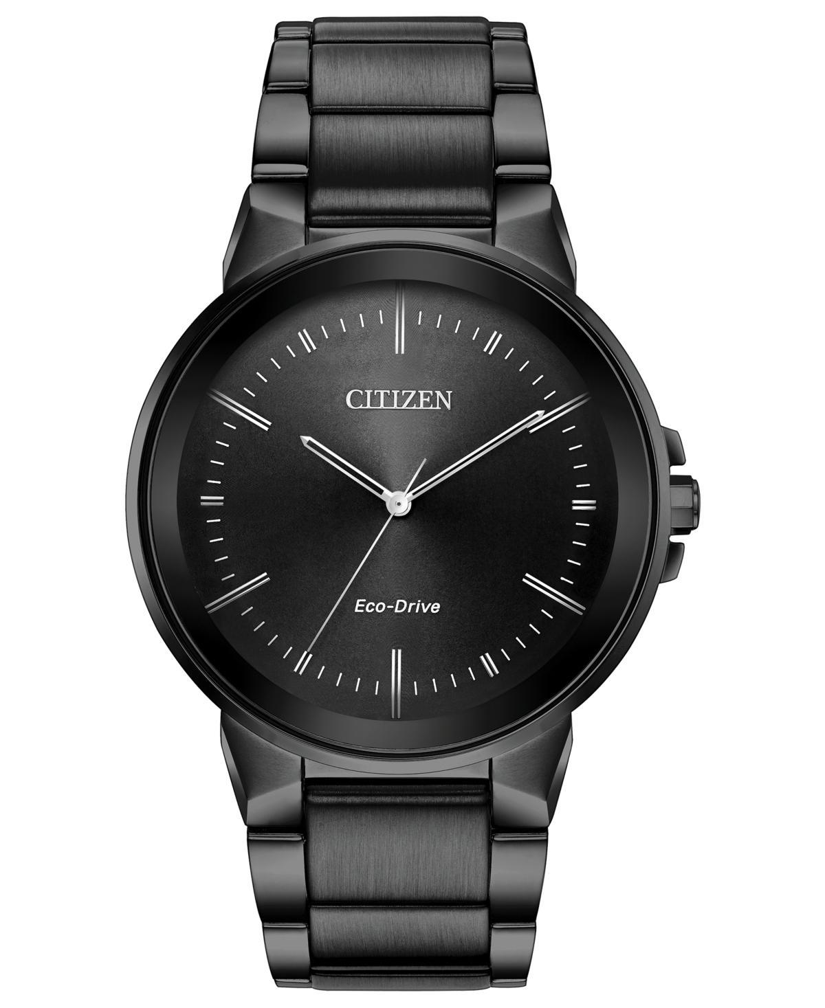 Citizen Men's Grey Ion-Plated Stainless Steel Eco-Drive Axiom Black Dial Watch Product Image