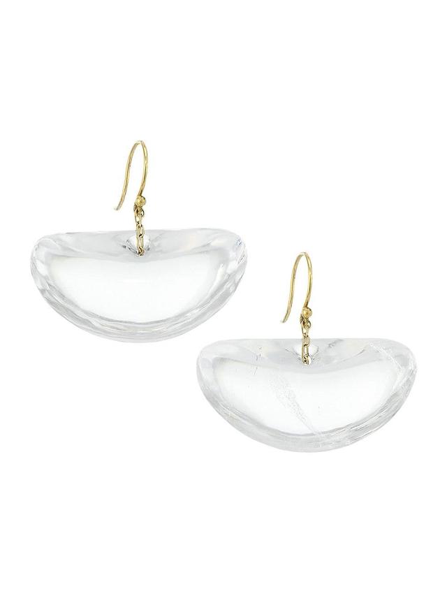 Womens Ginko Hand-Cut Crystal Earrings Product Image