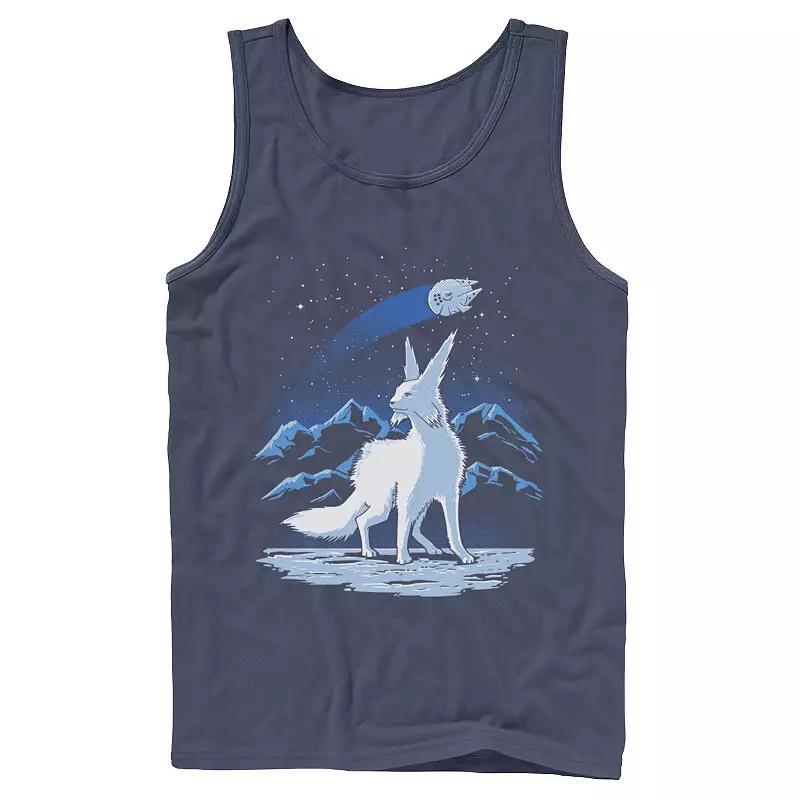 Mens Star Wars Vulptex And Millennium Falcon Tank Top Blue Product Image