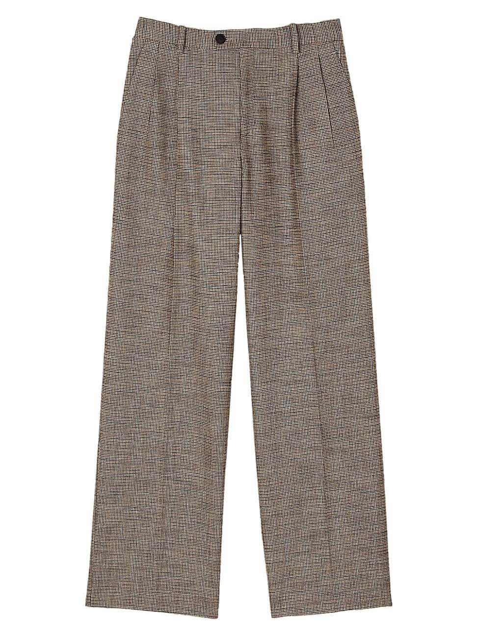 Womens Micro Houndstooth Trousers Product Image