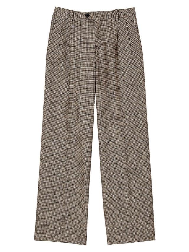 Womens Micro Houndstooth Trousers Product Image