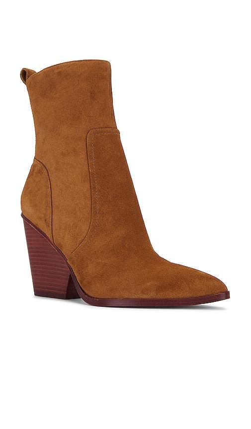 Veronica Beard Logan Bootie in Brown. Size 5, 5.5, 6, 9. Product Image