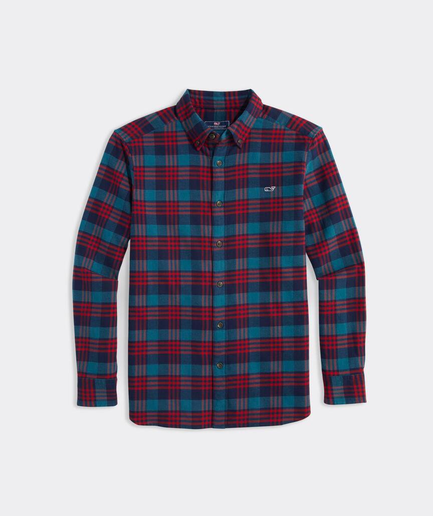 Stretch Flannel Plaid Shirt Product Image