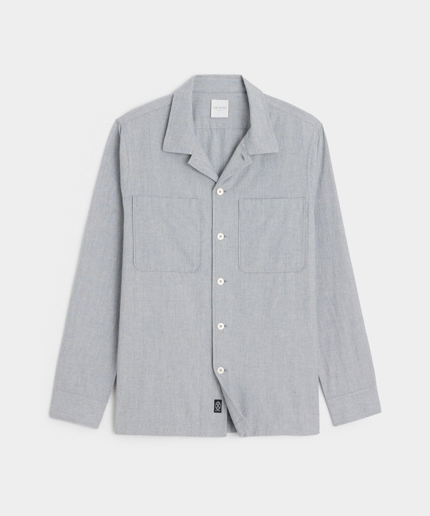 Two-Pocket Overshirt in Gray Product Image