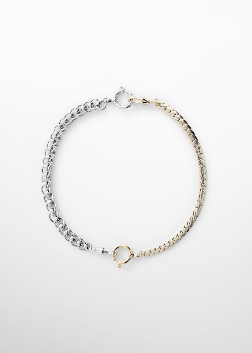 MANGO - Combined chain necklace - One size - Women Product Image