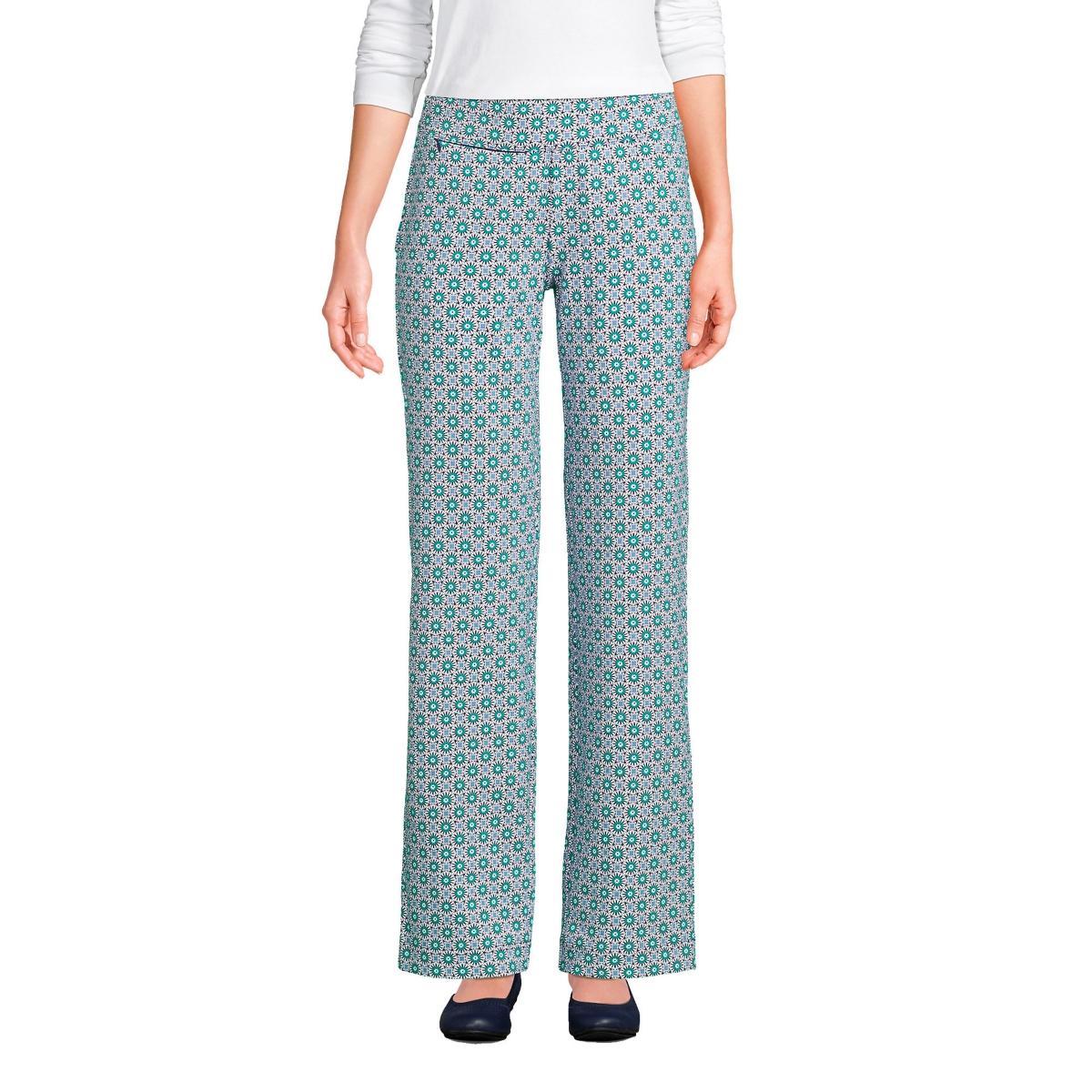 Wool Wide-leg Trousers In Multi Product Image