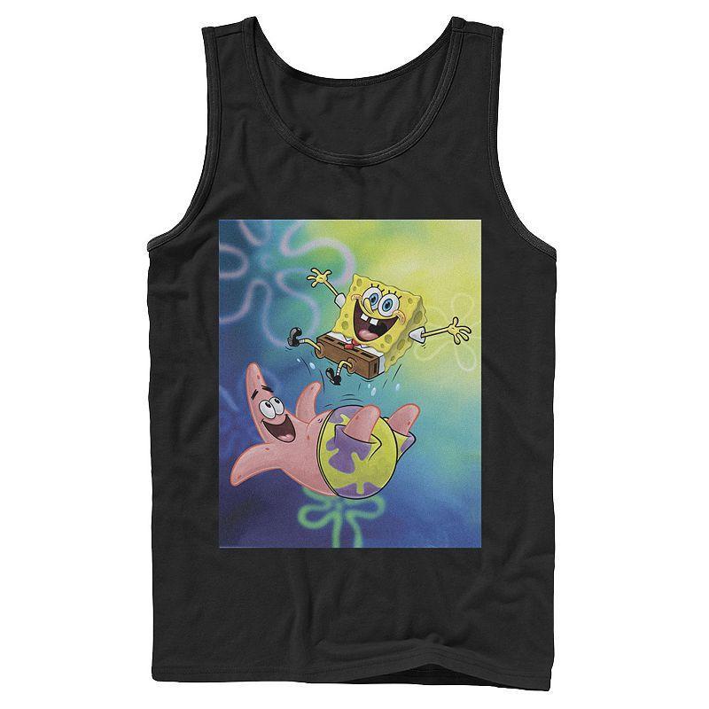 Mens Nickelodeon Spongebob Squarepants Patricks Star Best Buddies Graphic Tank Top Blue Product Image