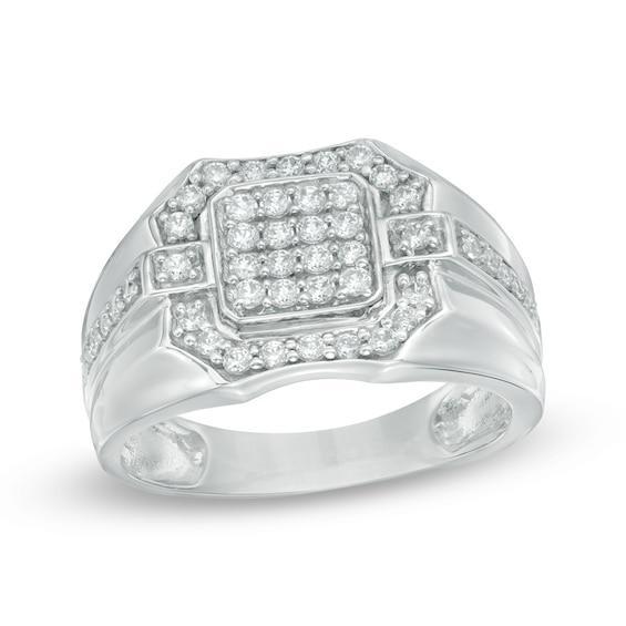 Men's 3/4 CT. T.w. Diamond Ring in 10K White Gold Product Image