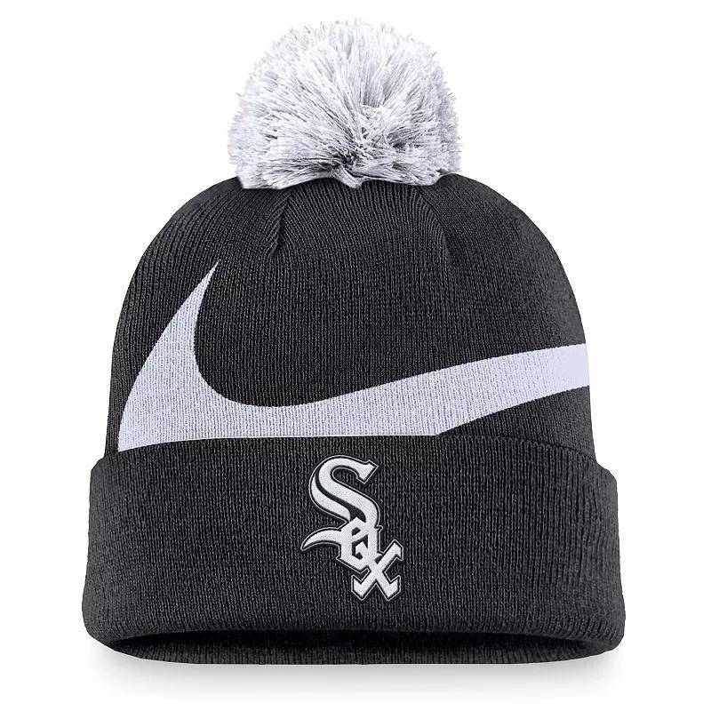 Chicago White Sox Peak Nike Mens MLB Cuffed Pom Beanie Product Image