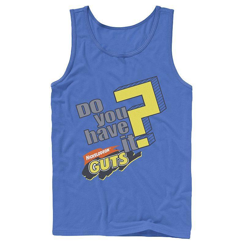 Mens Nickelodeon Guts Do You Have It Vintage Question Logo Graphic Tank Top Product Image