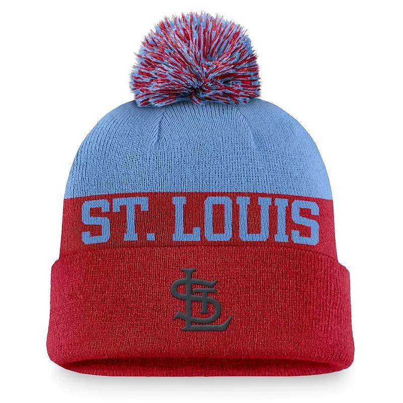 St. Louis Cardinals Rewind Peak Nike Mens MLB Cuffed Pom Beanie Product Image