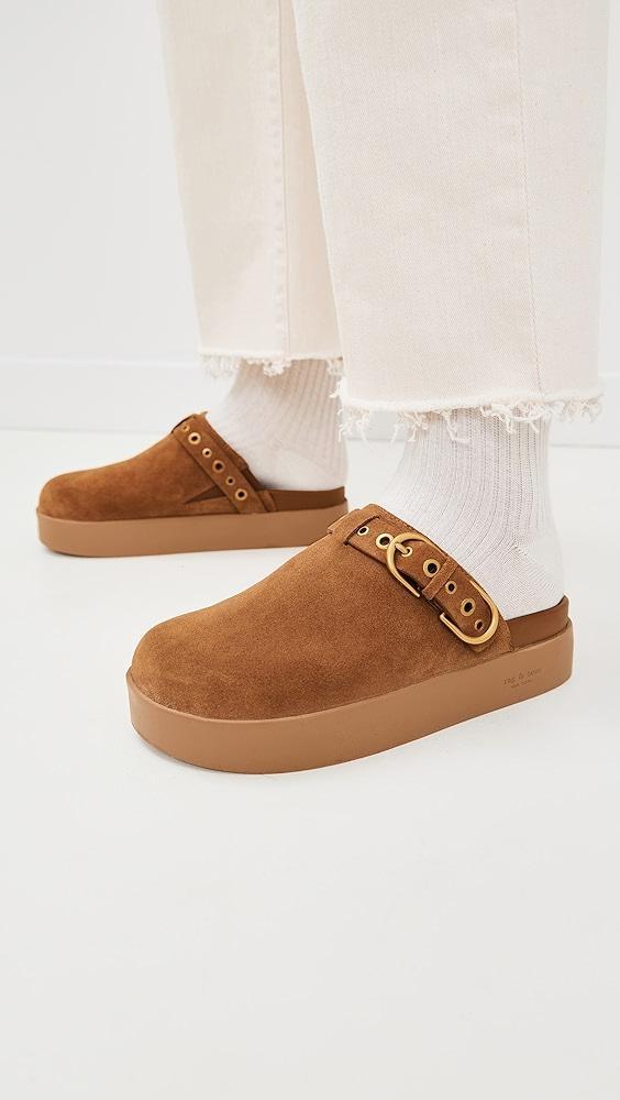 rag & bone Geo Buckle Platform Mules | Shopbop Product Image