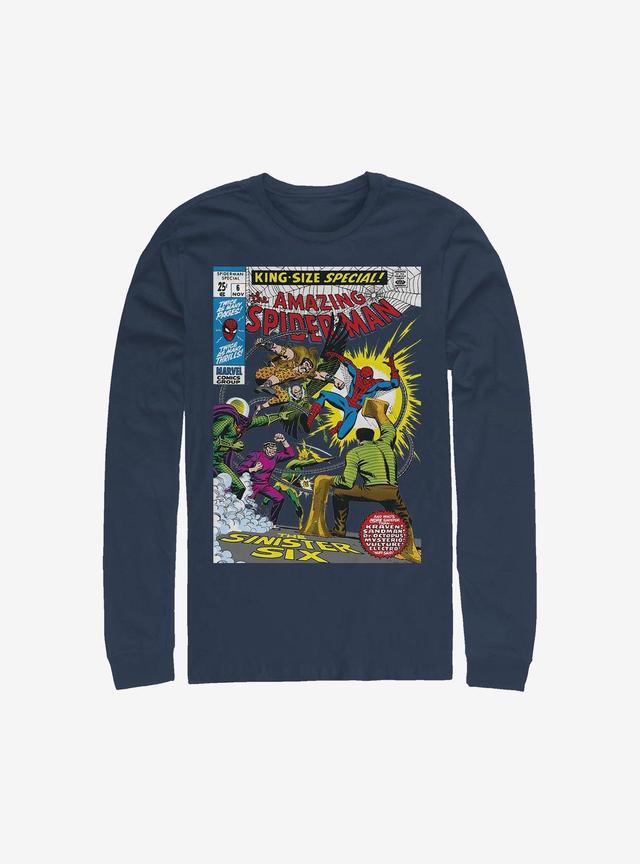 Marvel Spider-Man Comic Long-Sleeve T-Shirt Product Image