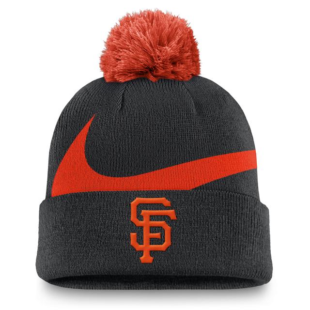 San Francisco Giants Peak Nike Mens MLB Cuffed Pom Beanie Product Image