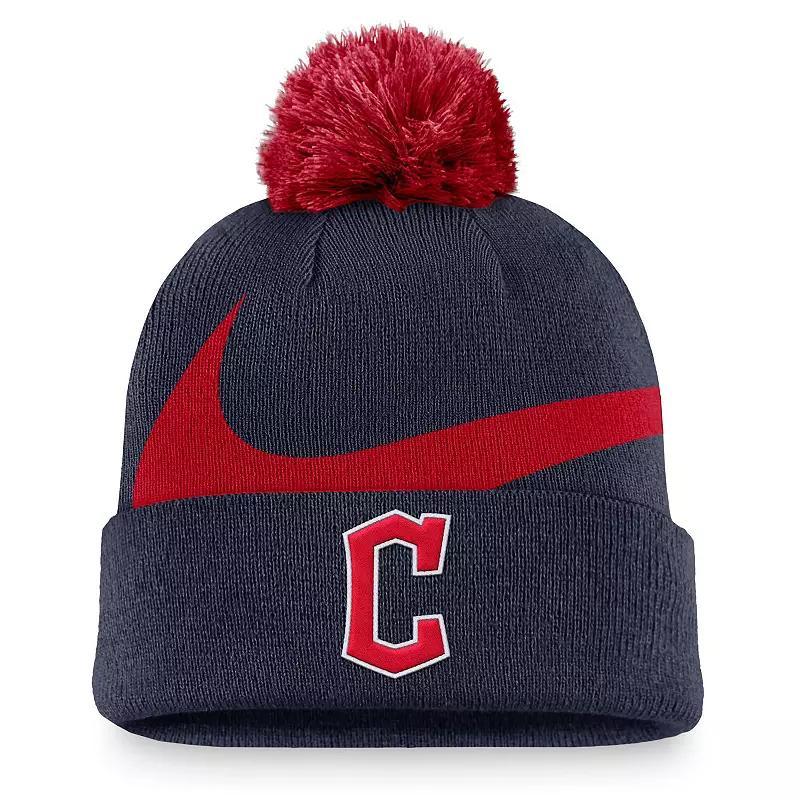 Atlanta Braves Peak Nike Men's MLB Cuffed Pom Beanie Product Image