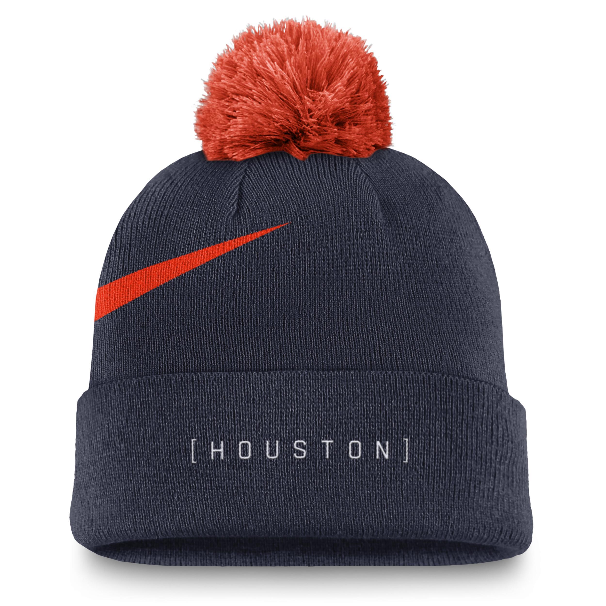 Detroit Tigers Peak Nike Mens MLB Cuffed Pom Beanie Product Image