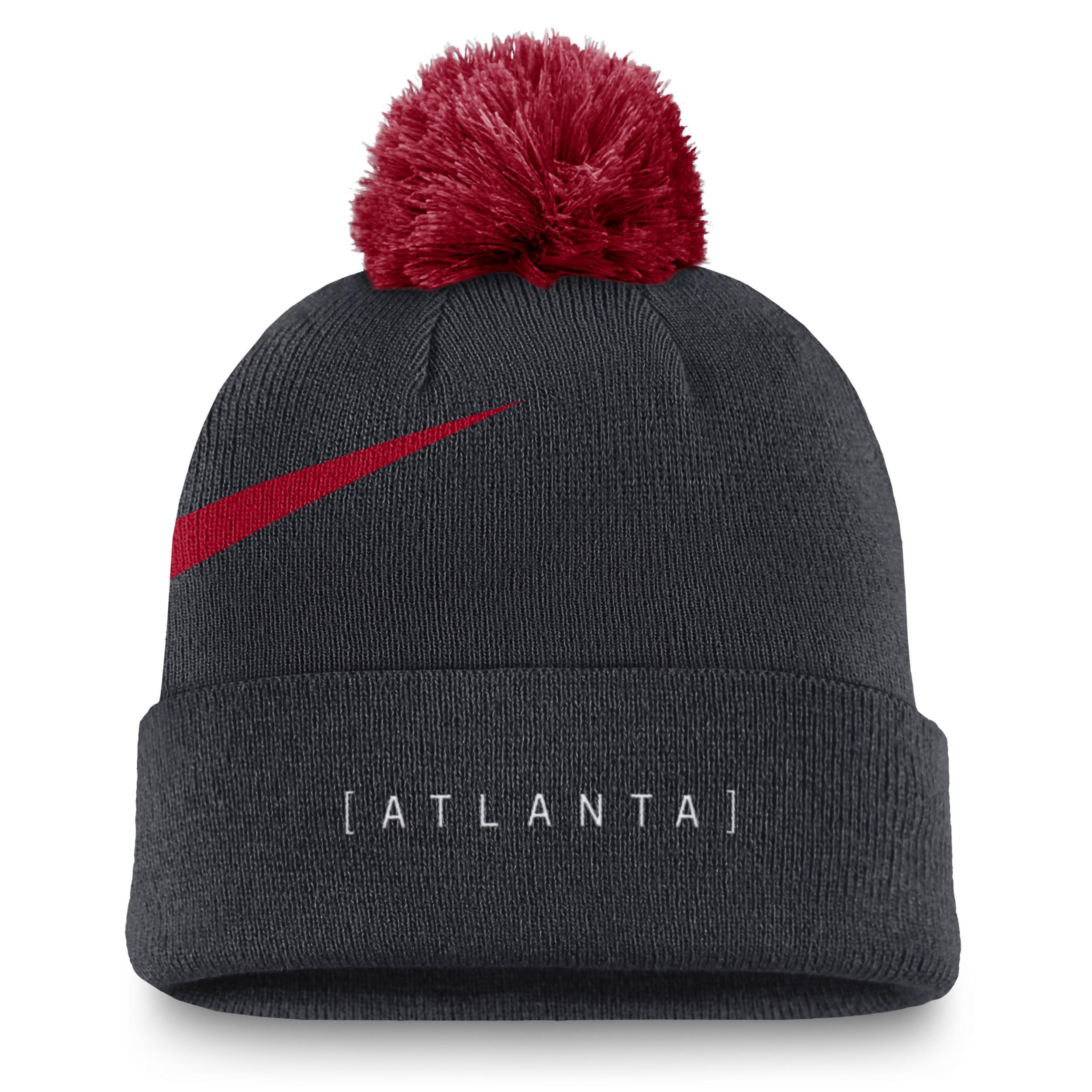 Atlanta Braves Peak Nike Men's MLB Cuffed Pom Beanie Product Image