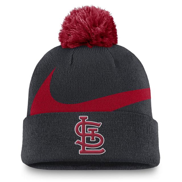 St. Louis Cardinals Peak Nike Mens MLB Cuffed Pom Beanie Product Image