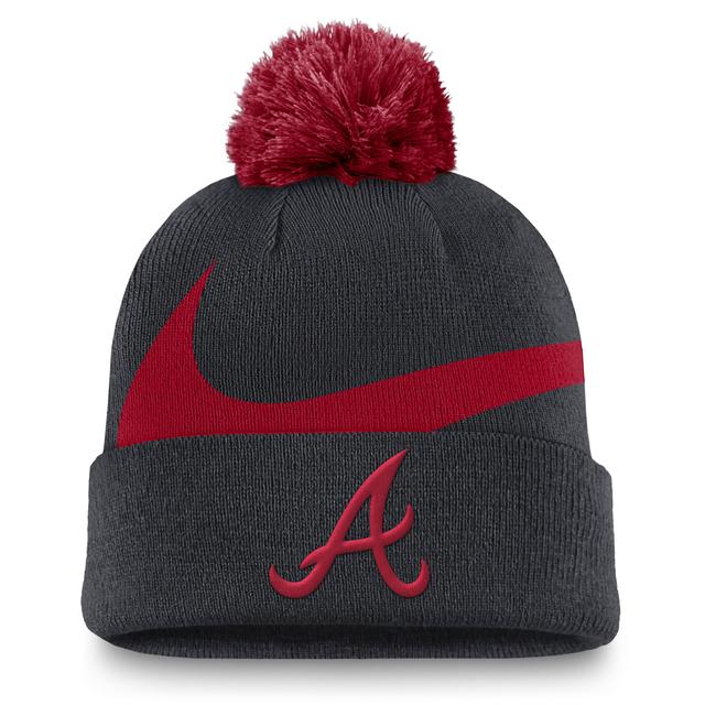 Atlanta Braves Peak Nike Men's MLB Cuffed Pom Beanie Product Image