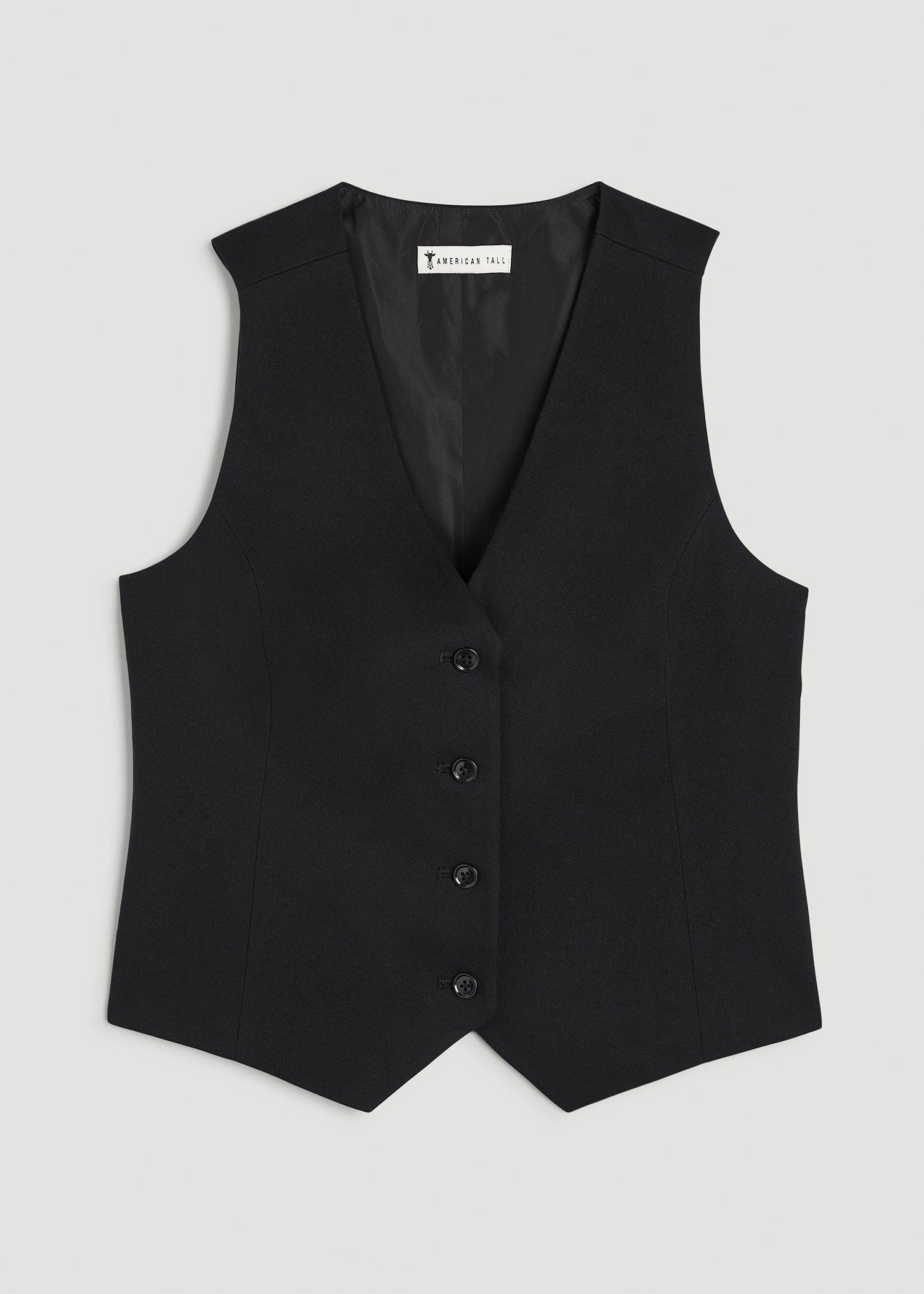 Tailored Tall Women's Vest in Black Female Product Image