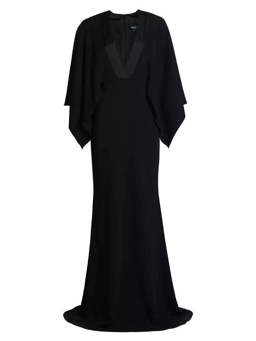 Satin V-Neck Gown Product Image