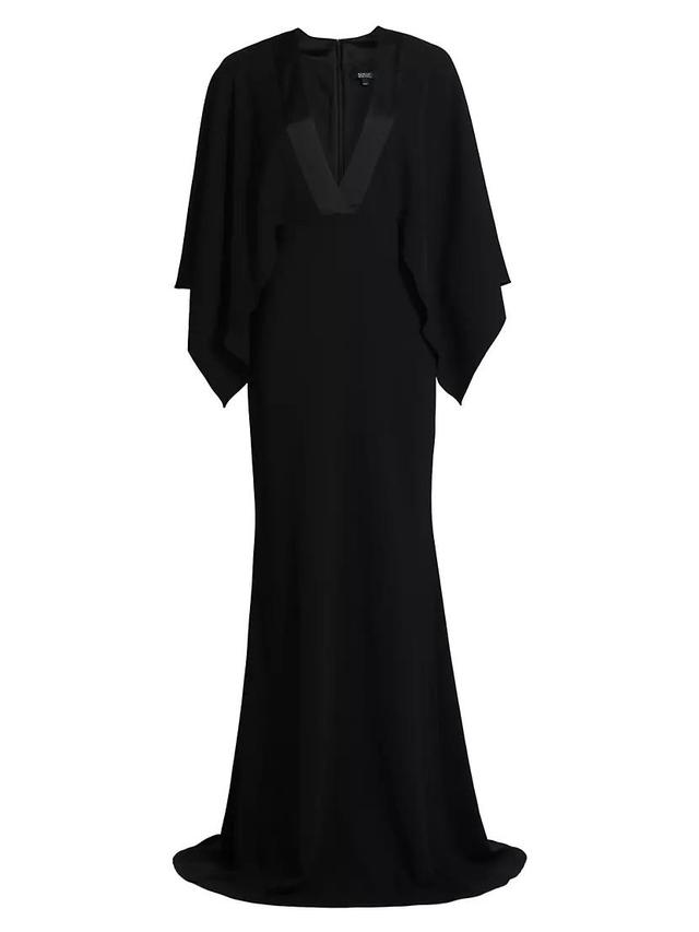 Satin V-Neck Gown Product Image