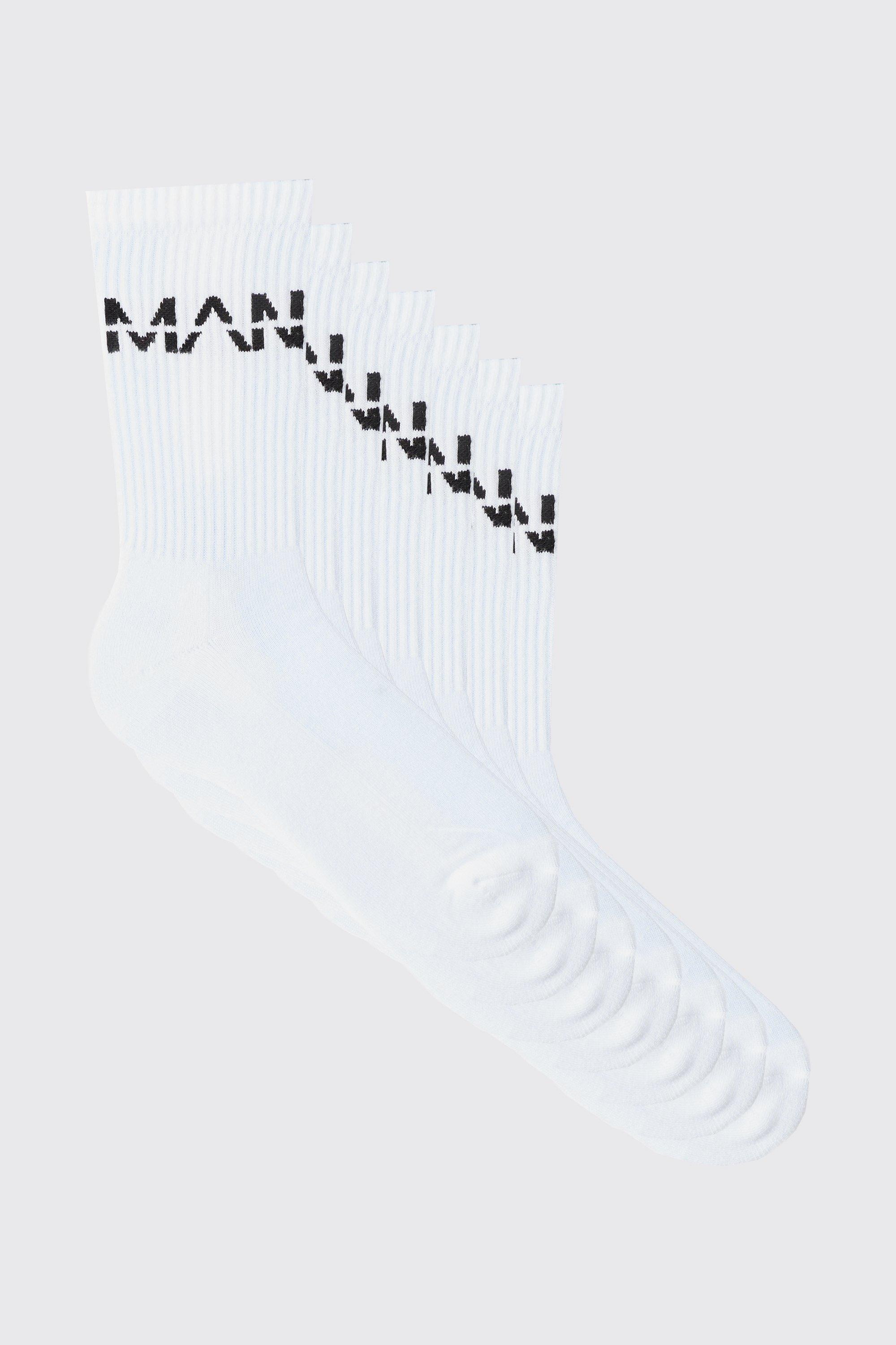 7 Pack MAN Dash Sports Socks | boohooMAN USA Product Image