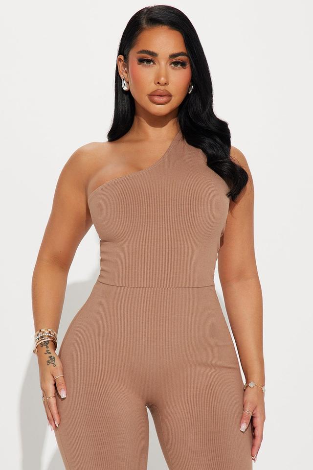 Scarlett Snatched Jumpsuit - Nude Product Image