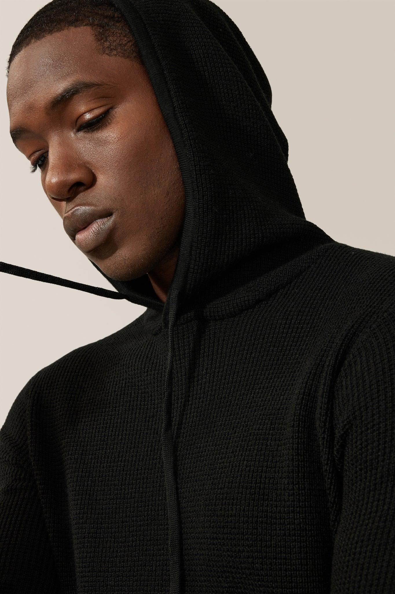 Goodman Waffle Knit Hoodie Male Product Image