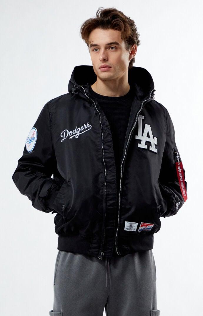 New Era Mens x Alpha Industries LA Dodgers Bomber Jacket Product Image