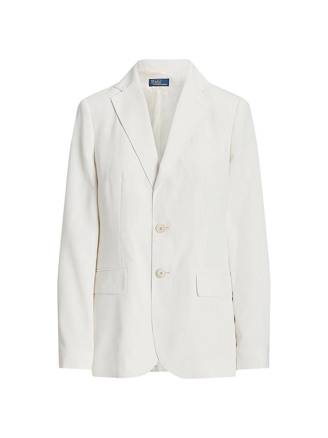 Womens Tailored Satin Blazer Product Image