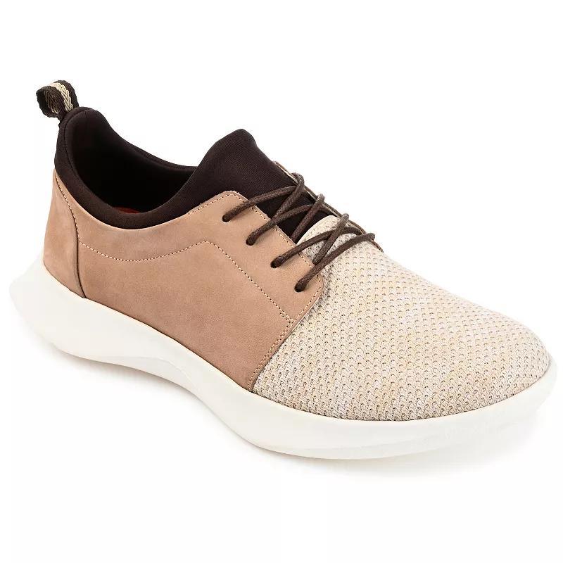 Thomas & Vine Hadden Knit Mens Leather Casual Sneakers Product Image