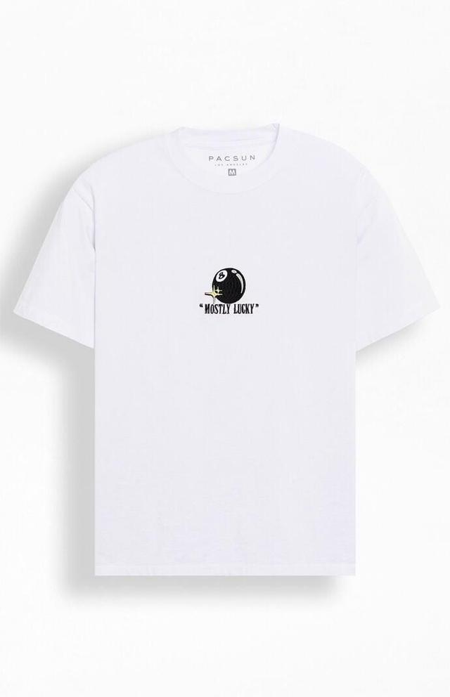 Men's Mostly Lucky Embroidered Oversized T-Shirt Product Image