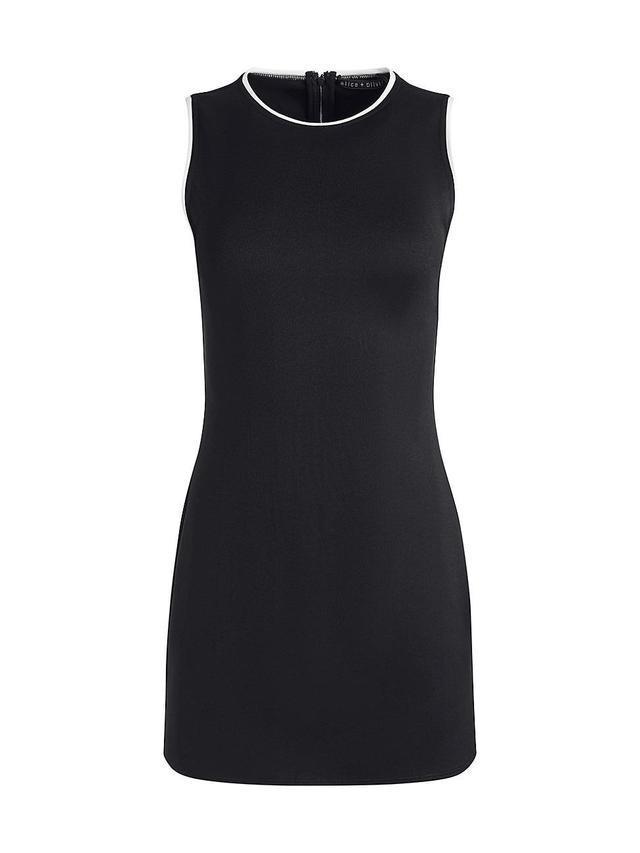 Womens Edris Contrast-Trim Minidress Product Image