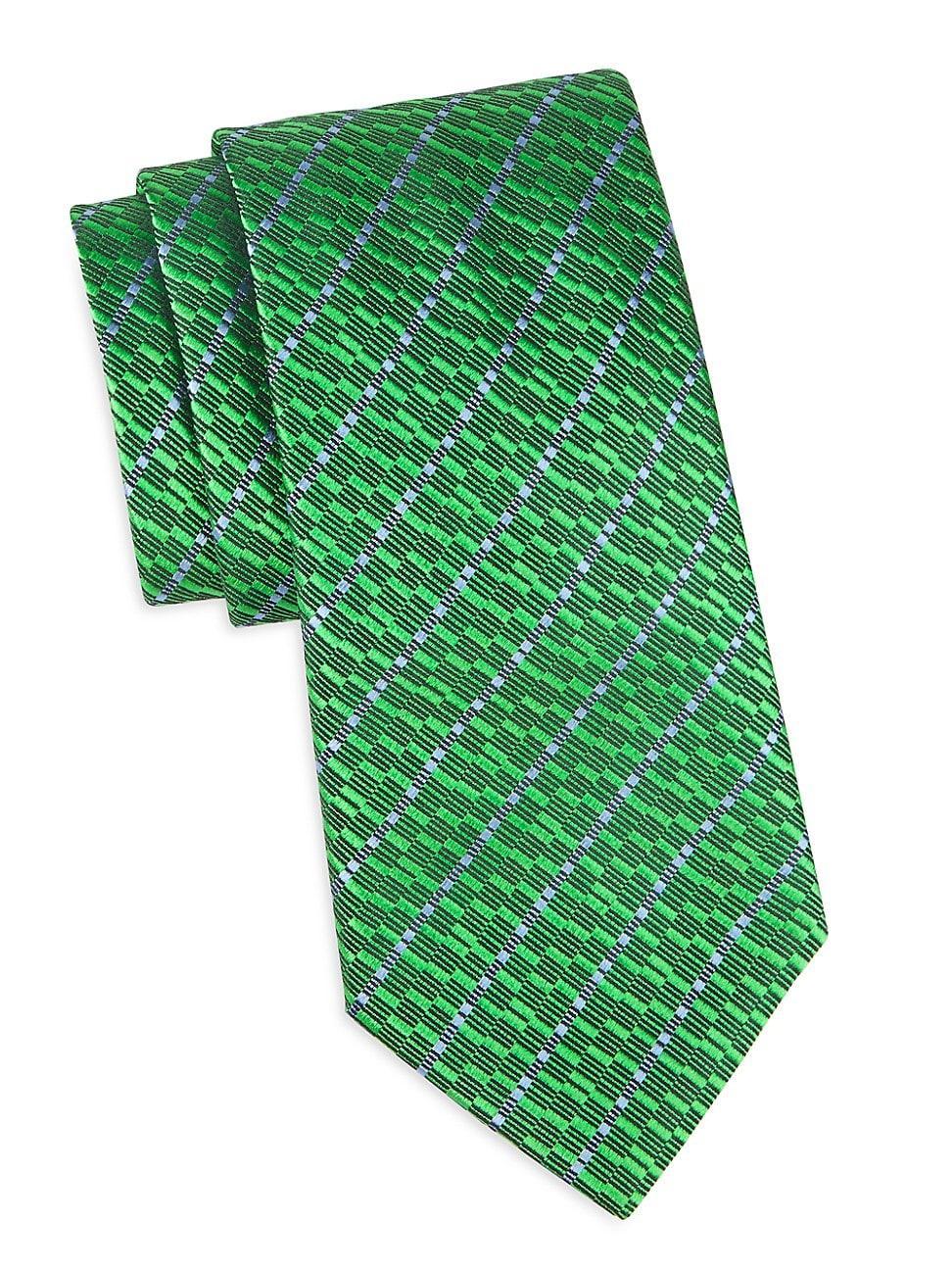 Mens Stripe Bold Silk Jacquard Tie Product Image