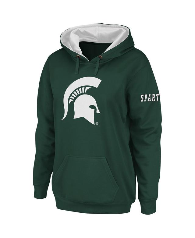 Womens Stadium Athletic Green Michigan State Spartans Big Logo Pullover Hoodie Product Image