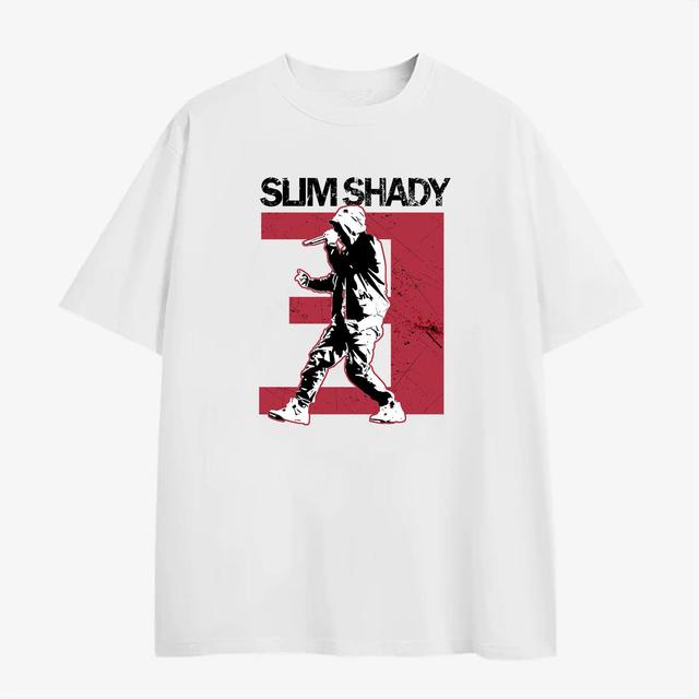 Casual Men's Slim Shady Print Cotton T-Shirt Product Image