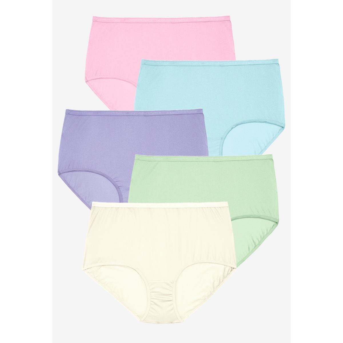 Comfort Choice Womens Cotton Brief 5-Pack Product Image