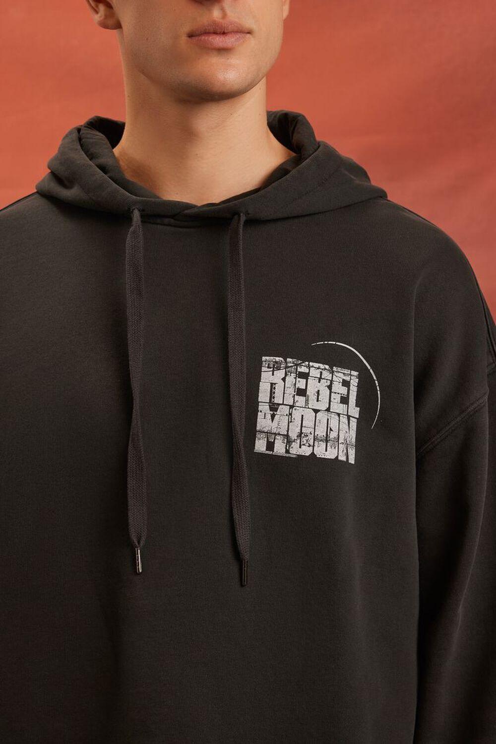 Rebel Moon Graphic Drawstring Hoodie | Forever 21 Product Image