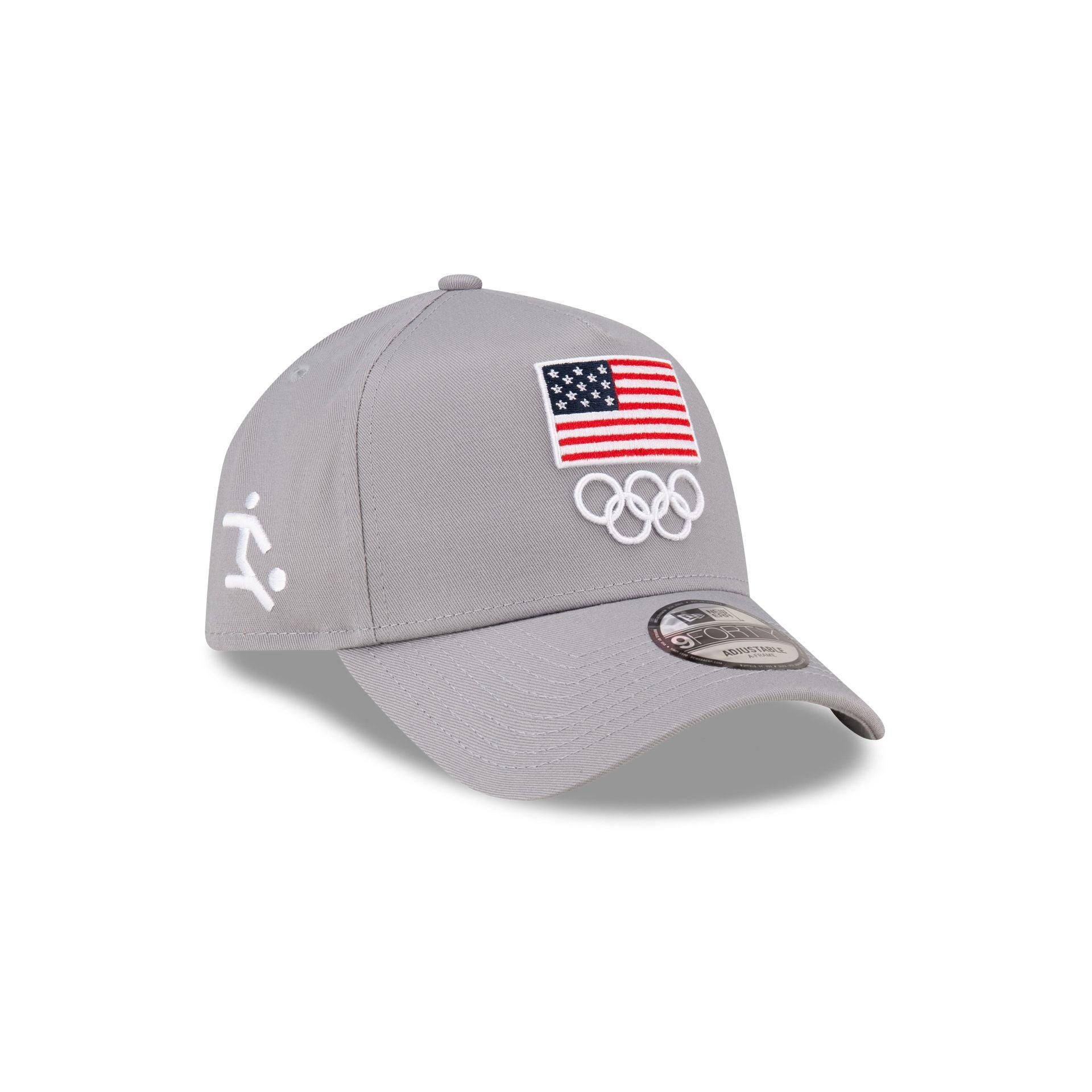 Team USA Soccer Gray 9FORTY A-Frame Snapback Hat Male Product Image