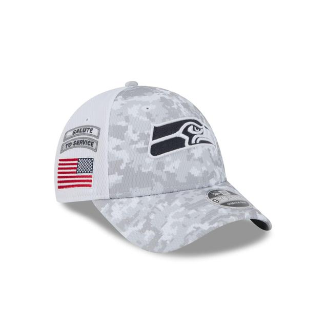 Seattle Seahawks 2024 Salute to Service 9FORTY Stretch-Snap Hat Male Product Image