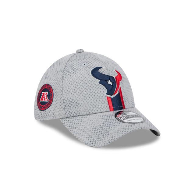 Houston Texans 2024 Sideline Gray 39THIRTY Stretch Fit Hat Male Product Image