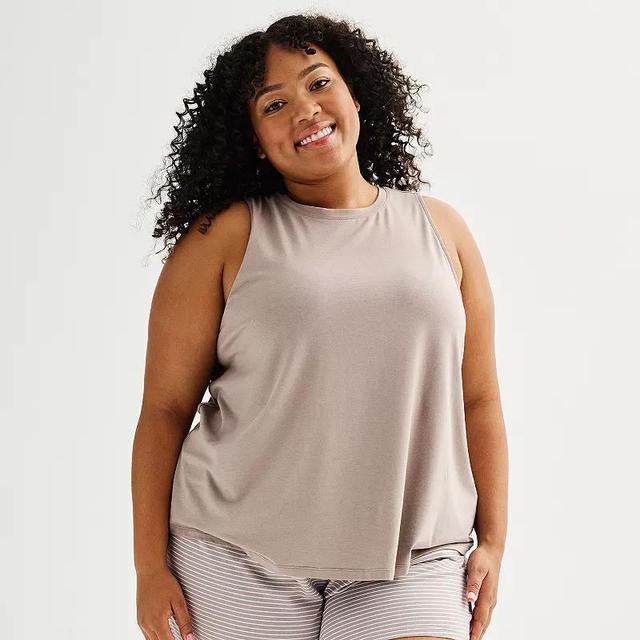 Plus Size Sonoma Goods For Life Cotton Modal Sleep Tank Top, Womens Product Image