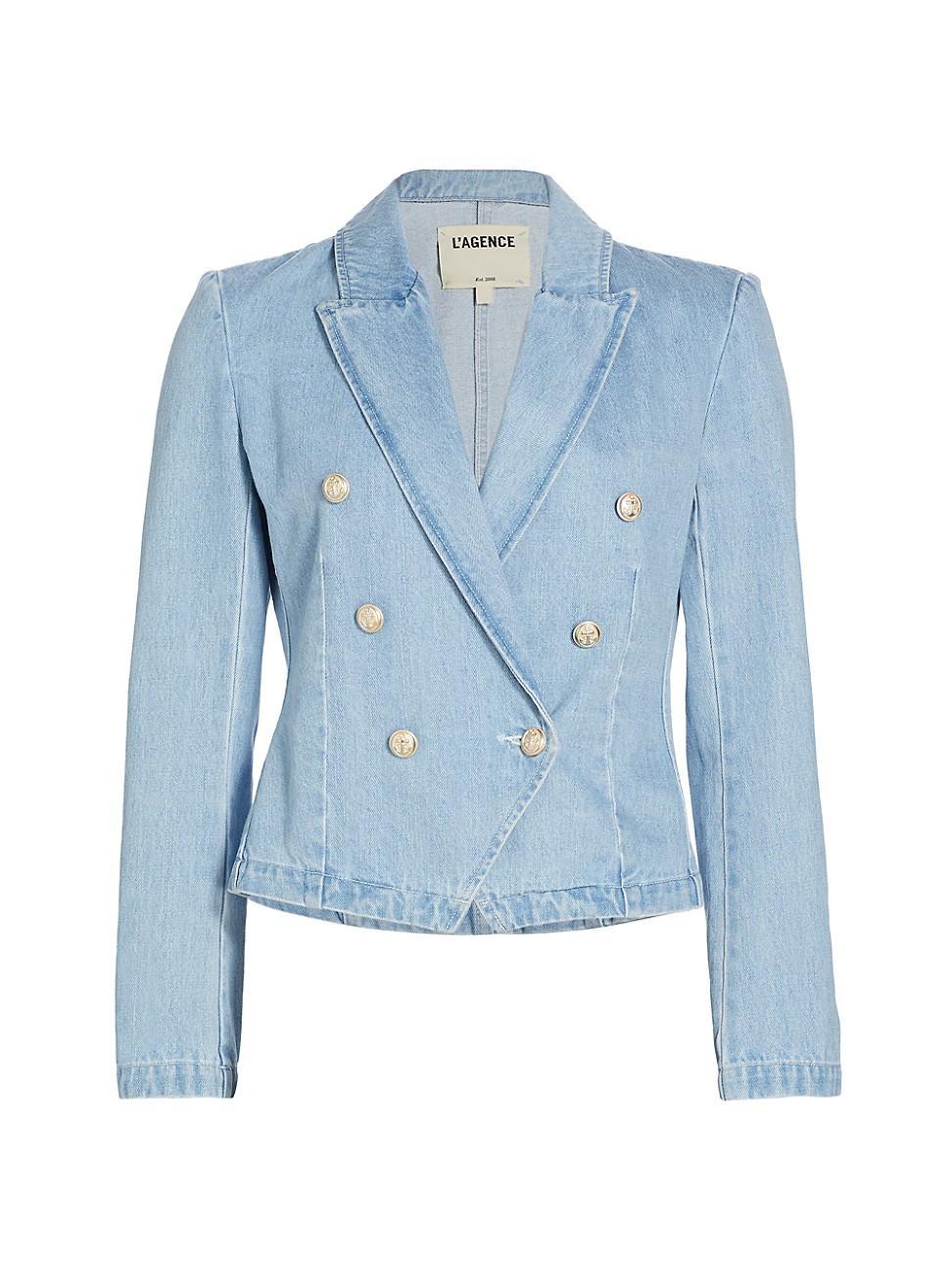 Womens Robbie Tailored Denim Blazer Product Image