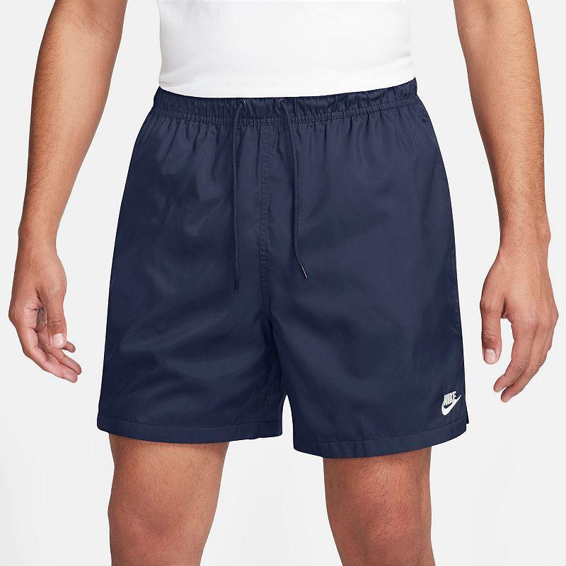 Mens Nike Club Woven Flow Shorts Black Navy Product Image