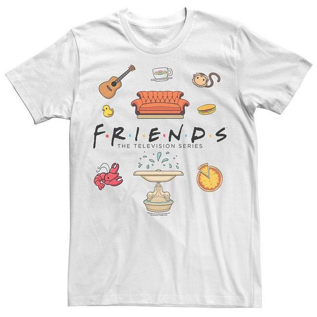 Mens Friends Chibi Art Item Jumble Tee Product Image