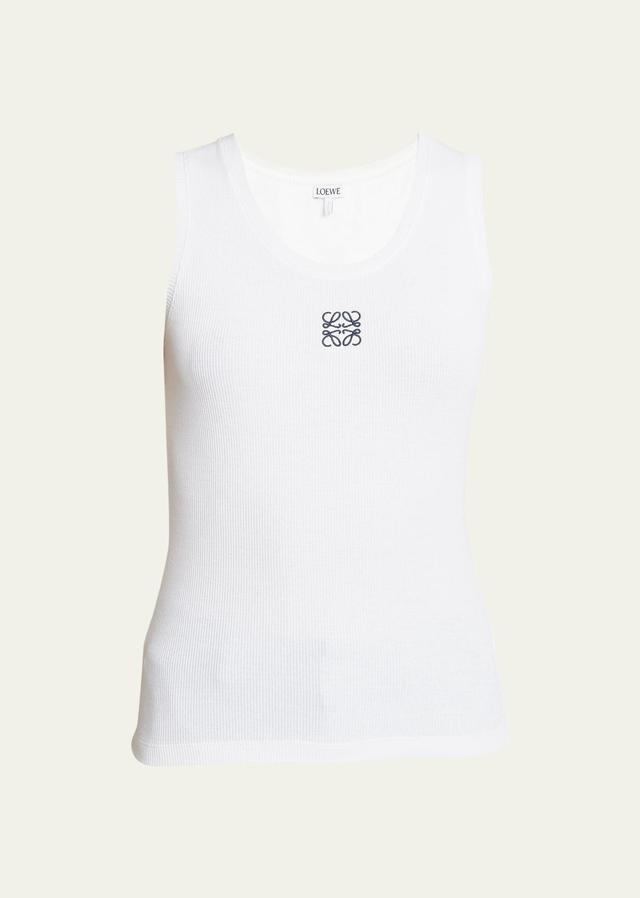 Womens Anagram Rib-Knit Tank Product Image