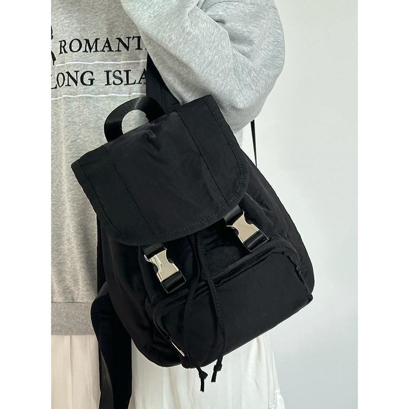 Nylon Plain Backpack Product Image