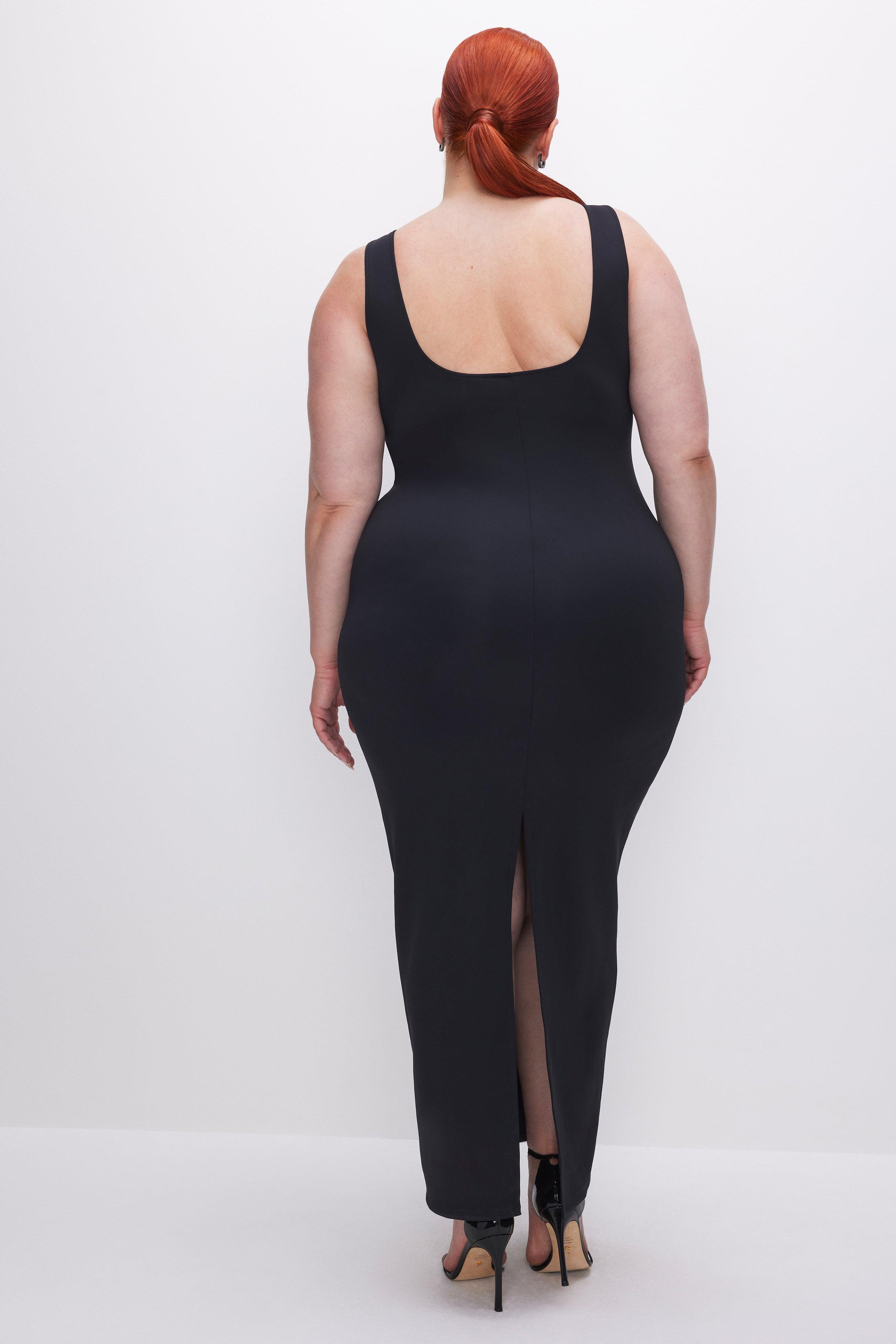 SCUBA MODERN TANK MAXI DRESS | BLACK001 Product Image