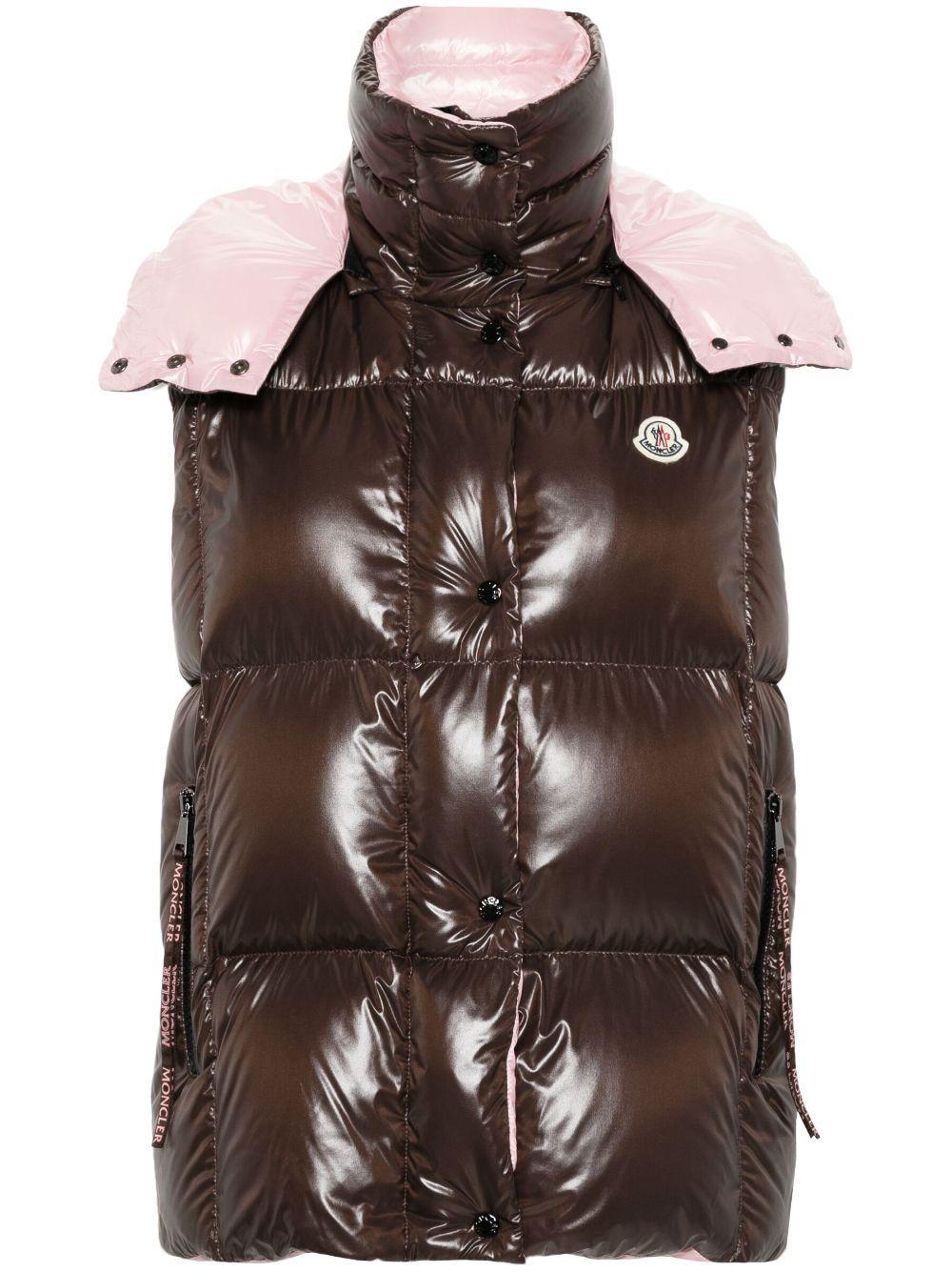 MONCLER Luzule Vest In 263 Brown Product Image